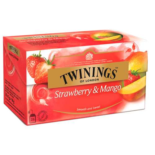 Twinings Früchtetee Erdbeer & Mango 25 Teebeutel