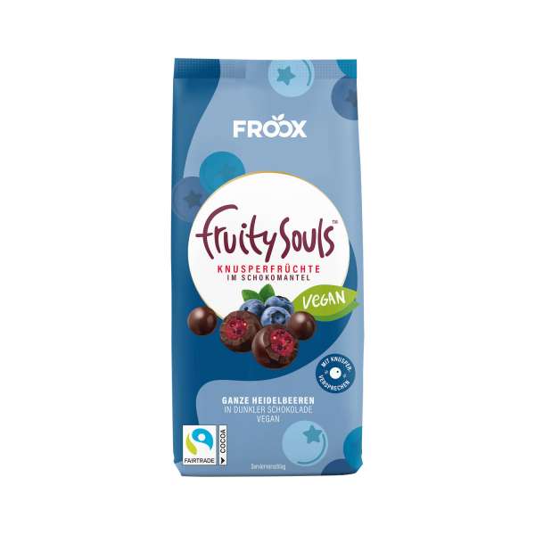 FruitySouls Ganze Heidelbeeren in Zartbitterschokolade 100g