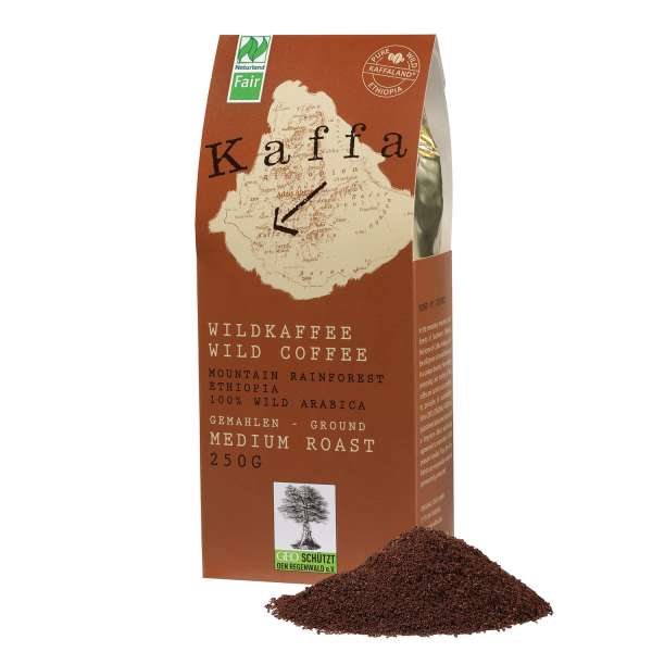 Kaffa Bio Wildkaffee Medium Roast gemahlen 250 g
