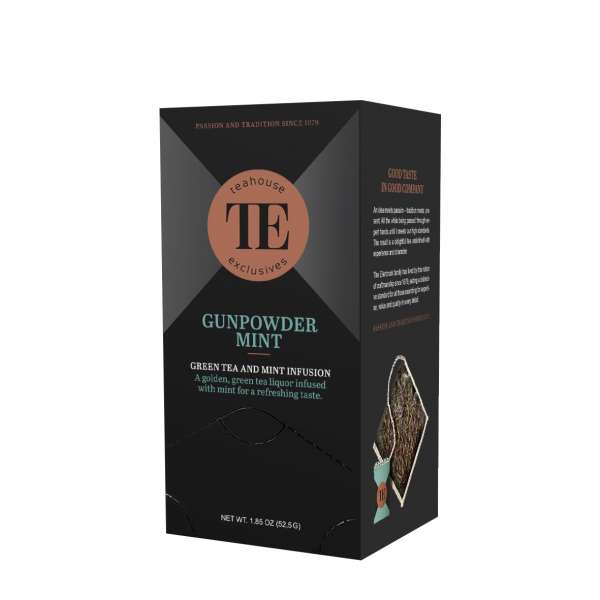 TE Luxury Tea Bag Gunpowder Mint 15 Teebeutel 52,5 g