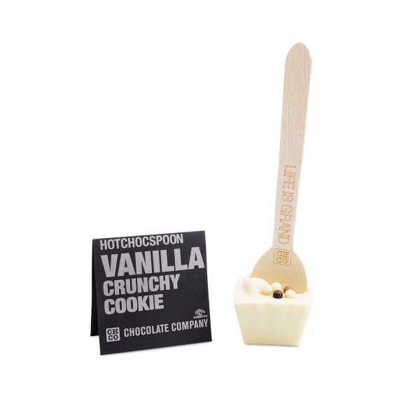 HOTCHOCSPOON Vanilla Crunchy Cookie, Weiß 50 g