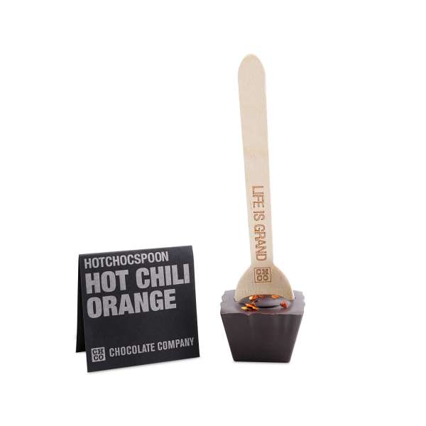HOTCHOCSPOON Hot Chili-Orange, Zartbitter 50 g