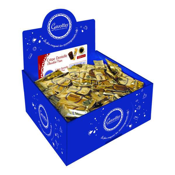 Gavottes Waffelröllchen in Zartbitterschokolade 1000 g mit 200 Stück