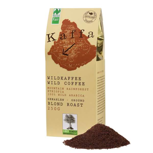 Kaffa Bio Wildkaffee Mild Blond Roast gemahlen 250 g