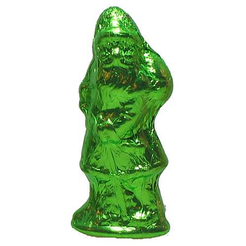 Weihnachtsmann aus Schokolade grün 12 g