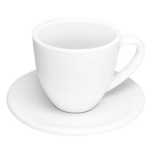 Könitz Espressotassen & Untertassen 4er Set COFFEEBAR weiß 50 ml
