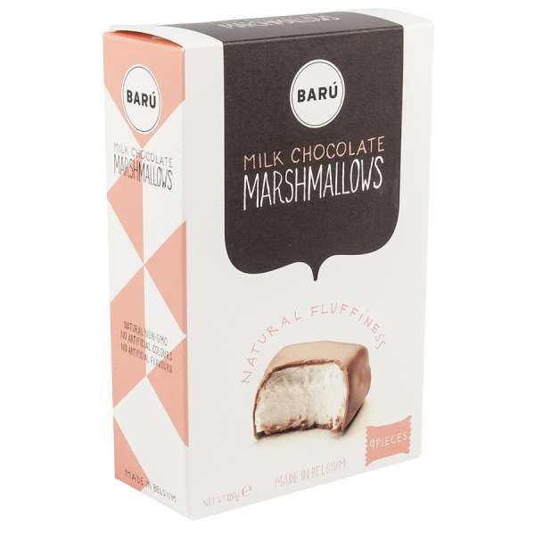 BARU Marshmallows in Milchschokolade 120 g