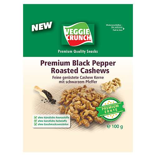 VeggieCrunch Snack Geröstete Cashew Kerne 100 g