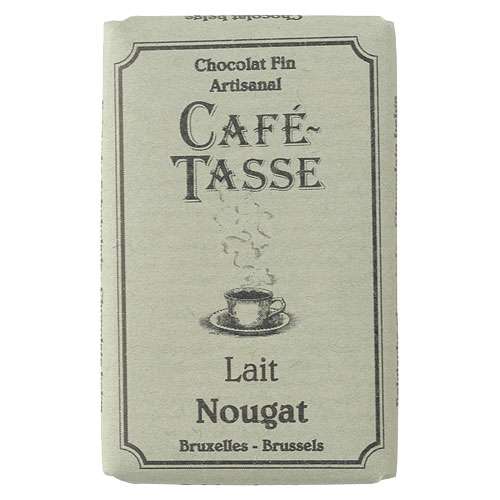 Café-Tasse Vollmilchschokolade Nougat 10 Täfelchen á 9 g