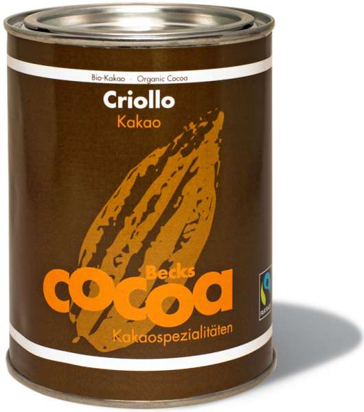 Becks Cocoa Trinkschokolade Criollo 100 % Dose 250 g