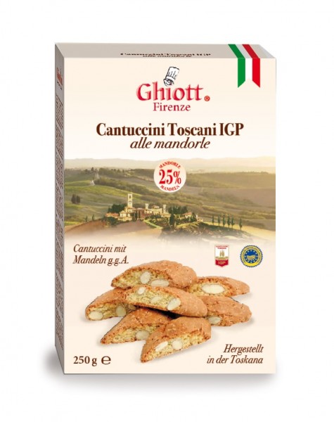 Ghiott Cantuccini Ghiottini Mandelgebäck Box 250 g